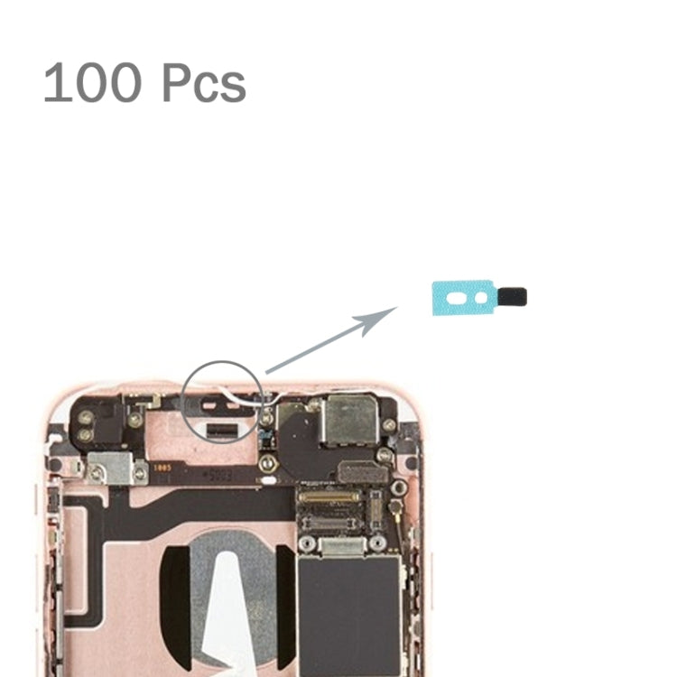100 pezzi per iPhone 6s, cuscinetti in spugna di schiuma sul retro del microfono, For 6s 100 pezzi per iPhone 6s, cuscinetti in spugna di schiuma sul retro del microfono, For 6s